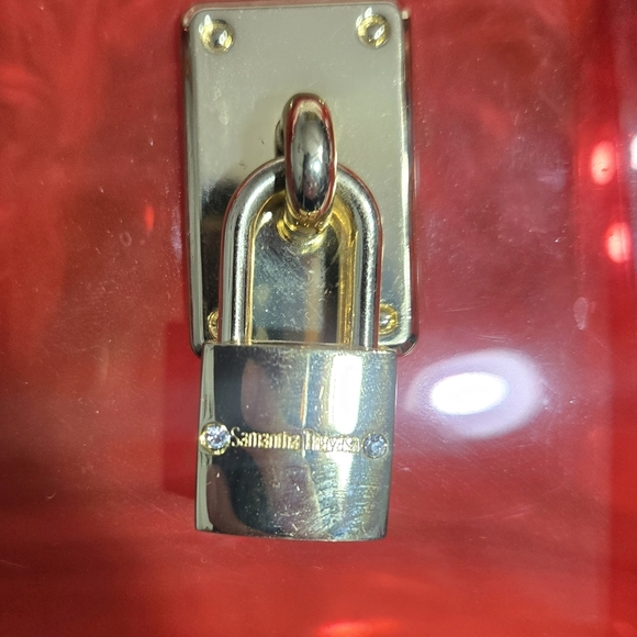 Samantha Thavasa Authentic Red PVC Clear Bag Crossbody/shouldwr Bag - Picture 15 of 16